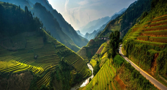 Великолепные рисовые террасы Вьетнама
