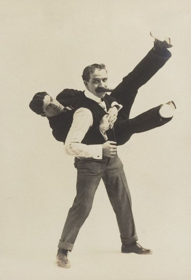 Приёмы самообороны для джентльменов из фотоальбома 1895 года