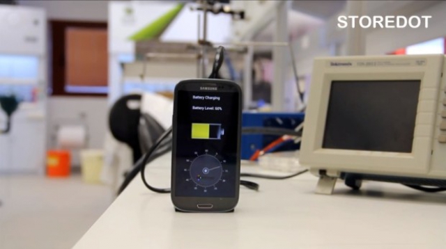 Израильский стартап StoreDot создал био-аккумулятор для зарядки смартфона за 30 секунд