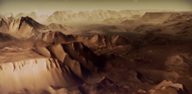 Эпическое видео планеты Марс с космического аппарата Mars Express