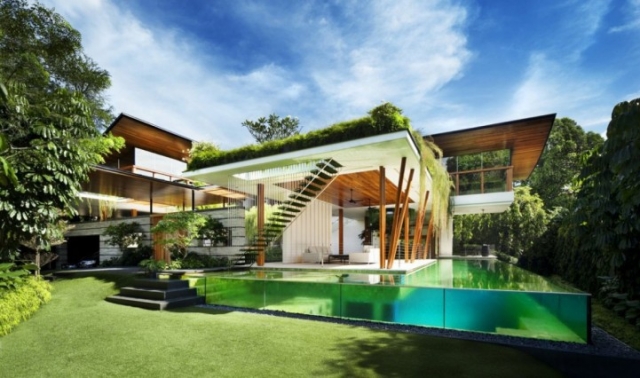 Красивый дом с душой Willow House в Сингапуре от Guz Architects