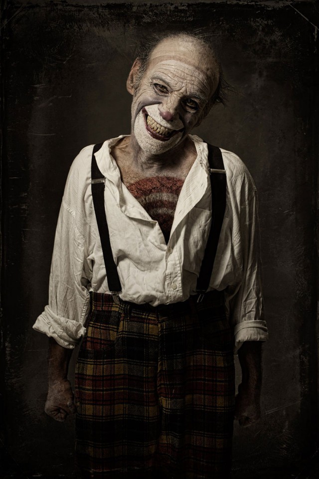 Портреты клоунов, от которых стынет кровь. Фотограф Эоло Перфидо