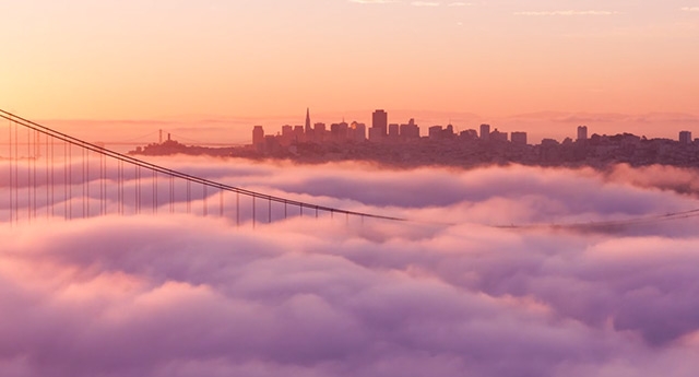 Съемка тумана в Сан-Франциско от Саймона Кристена (Simon Christen)