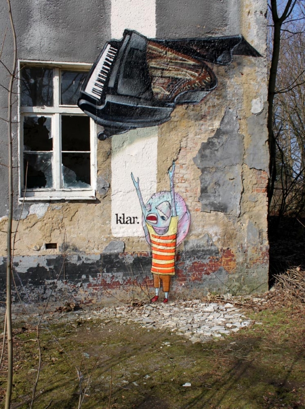 Глубокомысленные образы стрит-арта в Саксонии, Германия