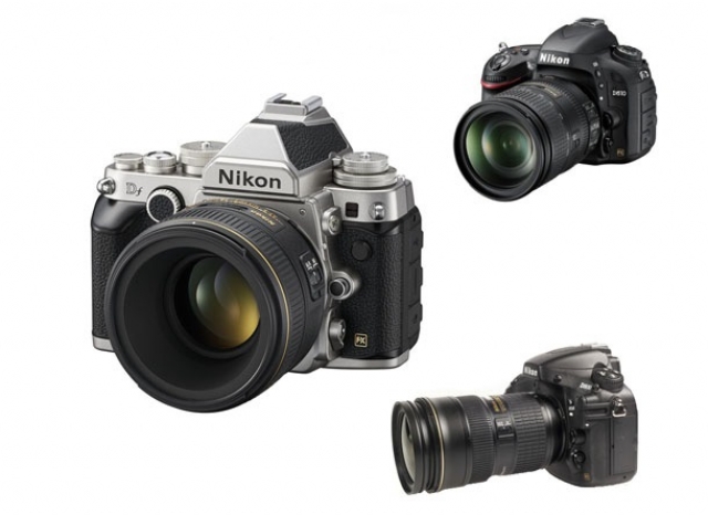 Сравнение полнокадровых фотоаппаратов Nikon DF, Nikon D610 и Nikon D800