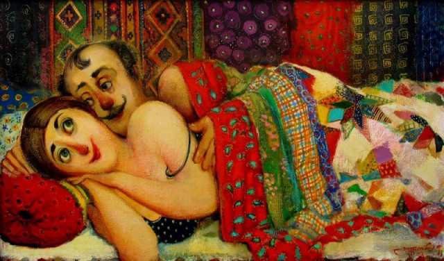 Уютный и тёплый мир в картинах Ладо Тевдорадзе