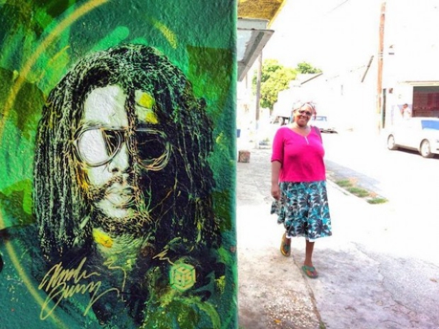 Стрит-арт от C215 на Ямайке