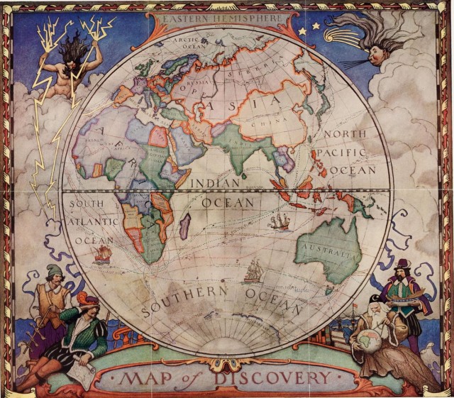 National Geographic оцифровал свою коллекцию карт за 130 лет. От океанского дна до звёзд