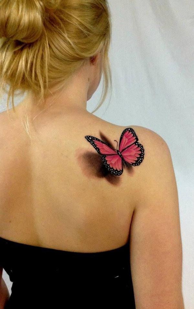 35 реалистичных 3D татуировок с бабочками