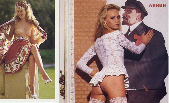Русские девушки в эротических фотографиях из журнала Playboy 1990 года