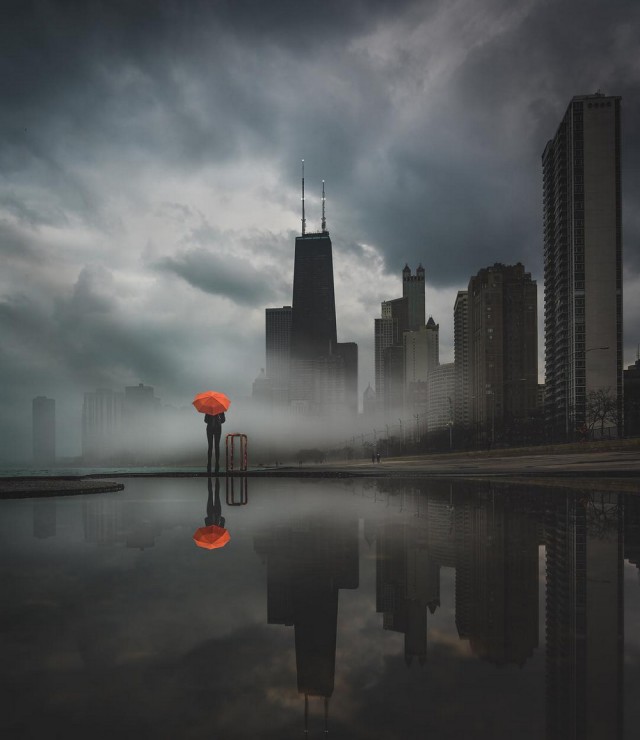 Хмурый Чикаго фотографа Майка Майерса