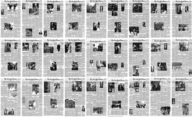 Как фотографии захватили СМИ: 60 000 страниц «The New York Times» за одну минуту