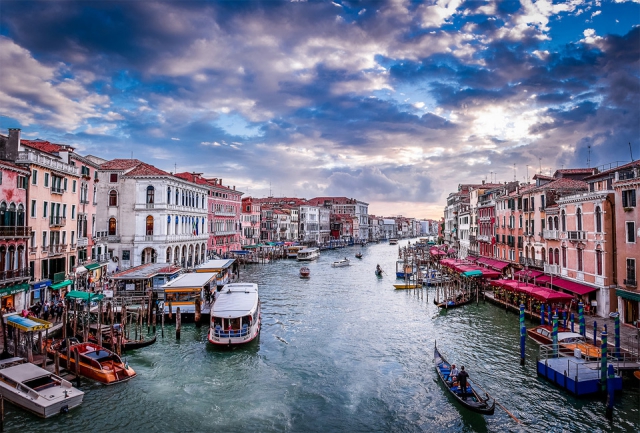 Вид с моста Риальто, Венеция