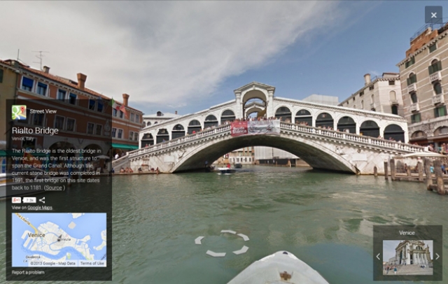 Виртуальное путешествие по Венеции. Новый проект Google Street View