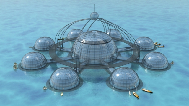 Подводный жилой проект Sub-Biosphere 2 от Фила Поли (Phil Pauley)