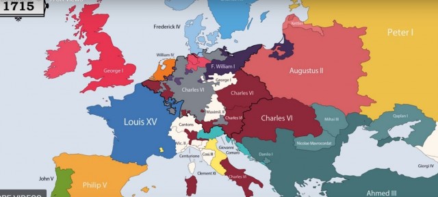 Все правители Европы за последние 2400 лет в анимированной карте (с 400 г. до н. э. по 2017 г.)