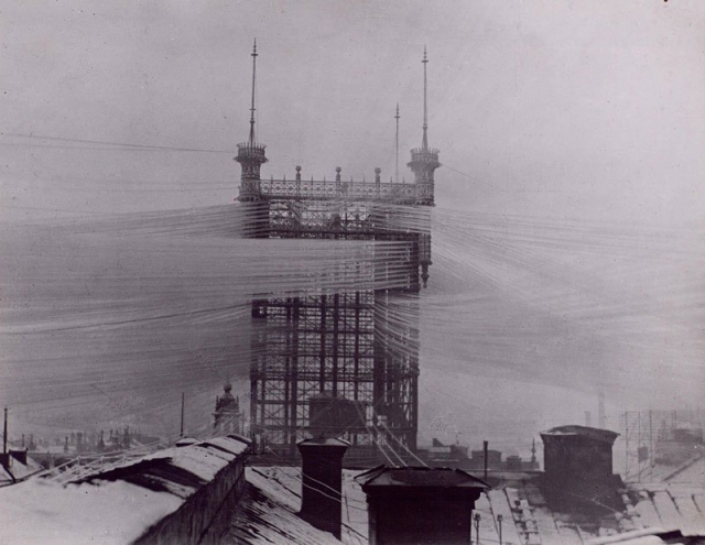 100 лет назад эта телефонная башня в Стокгольме соединяла 5000 телефонных линий