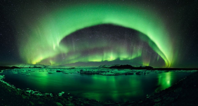 Фотографии мерцающего полярного сияния над Исландией Стефани Веттер (Stéphane Vetter)