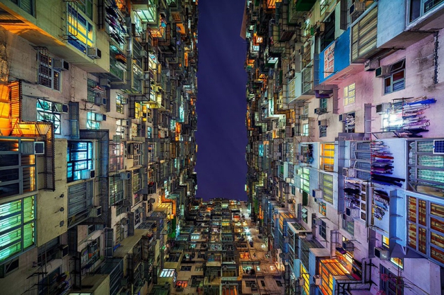 Красота в архитектурной монотонности Гонконга. Фотограф Питер Стюарт