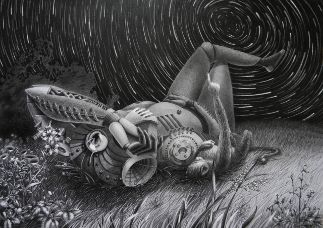 Психоделический киберпанк в иллюстрациях Лены Клюкиной