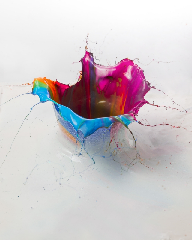 Орхидея: взрыв цветной краски на фотографиях Фабиана Оефнера (Fabian Oefner)