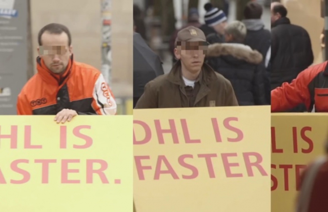 «DHL быстрее» - креативная реклама грузоперевозок