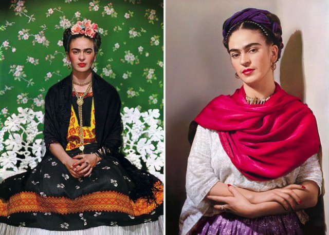 Несравненная Фрида Кало в цветных портретах Николаса Мюрея