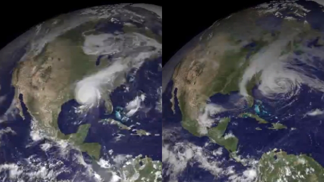 Трехминутное спутниковое видео с погодой на Земле за 10 лет