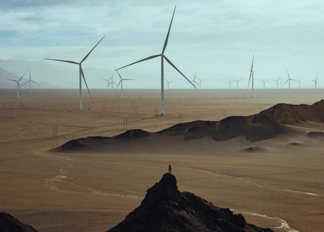 Захватывающие масштабы ветряных и солнечных электростанций Китая в фотопроекте Вэйминь Чу