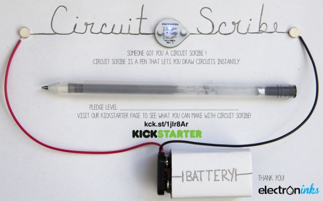 Circuit Scribe рисует функционирующие электрические цепи на бумаге