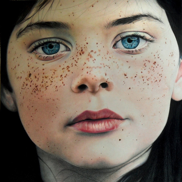 Удивительный портрет цветными карандашами от Эми Робинс