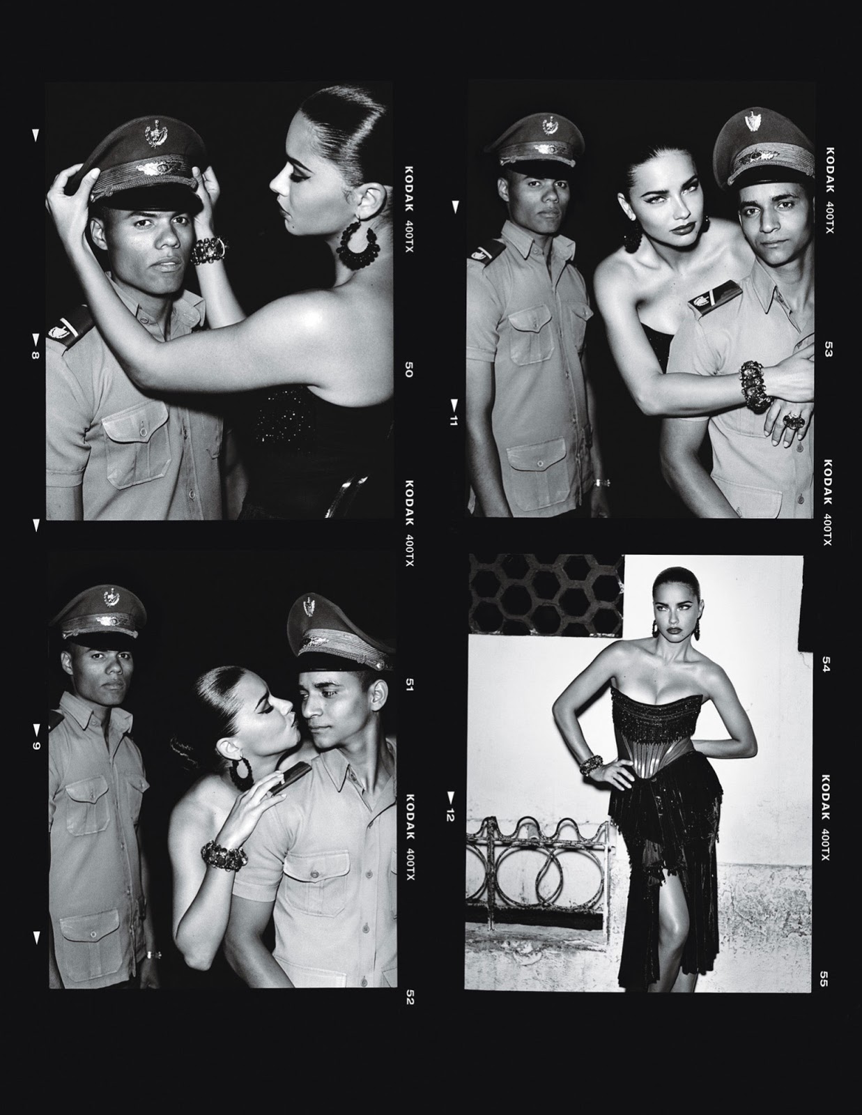 Вива Куба: Джоан Смоллс и Адриана Лима в фотосессии для W Magazine сентябрь 2015