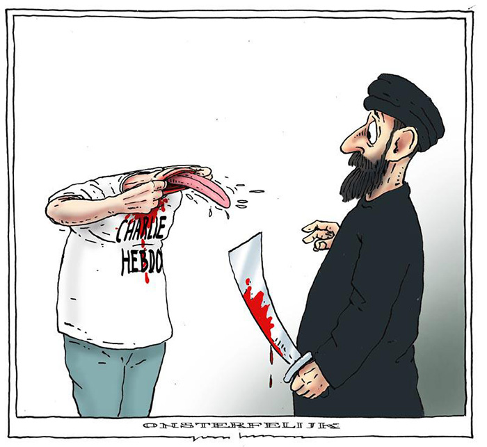 Перо сильнее меча: карикатуристы всего мира отдают дань памяти жертвам 