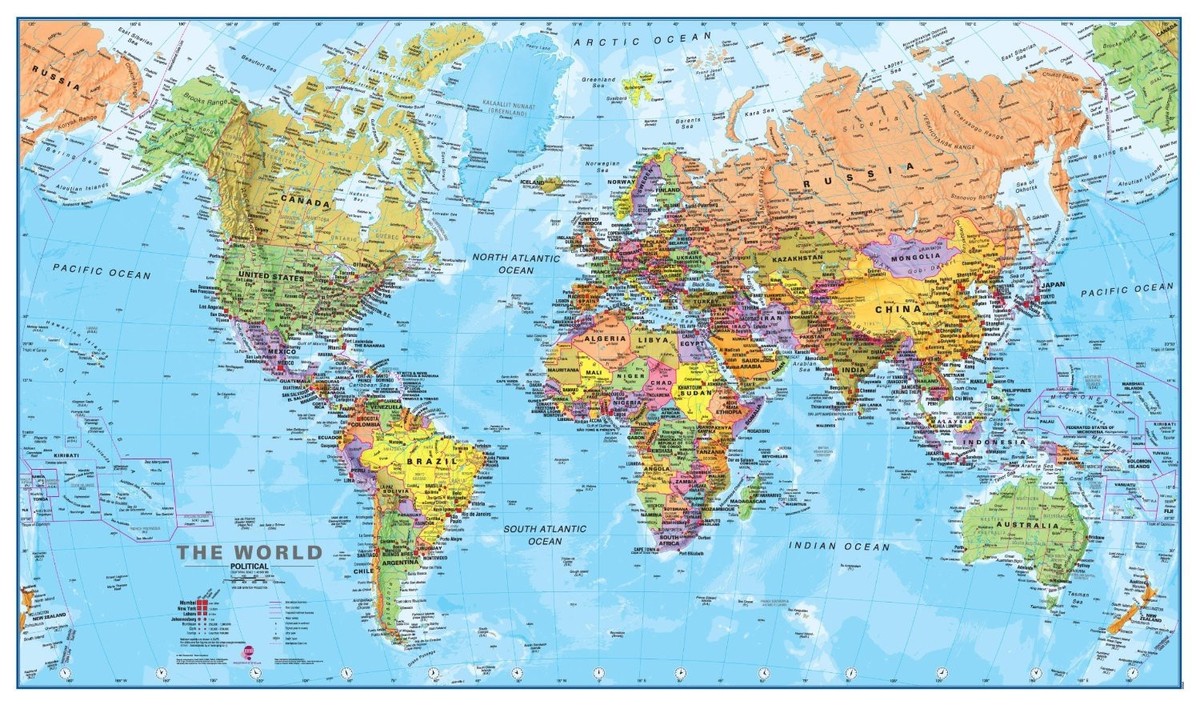 Карта мира для Европы