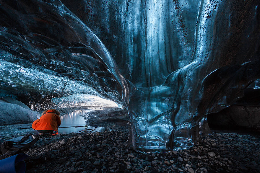 Ледяная пещера в Исландии - мечта фотографа