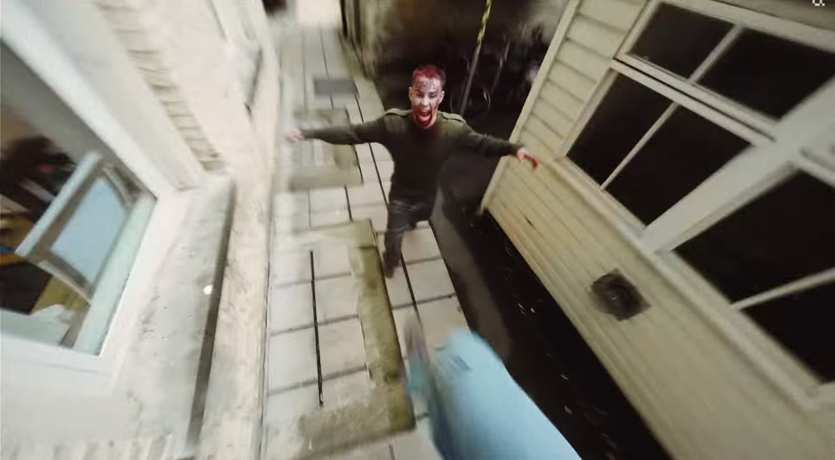 Короткометражный фильм о нашествии зомби-паркурщиков