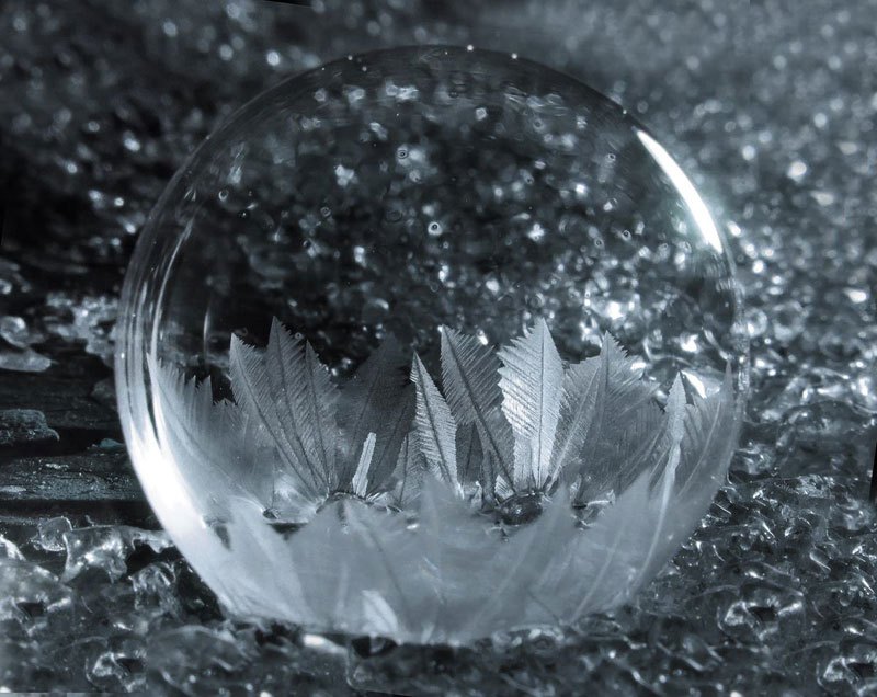 Что произойдёт, если надуть мыльные пузыри на морозе - фото (8)