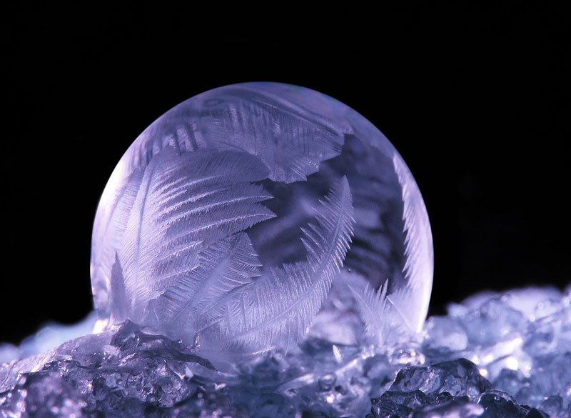 Что произойдёт, если надуть мыльные пузыри на морозе - фото (5)