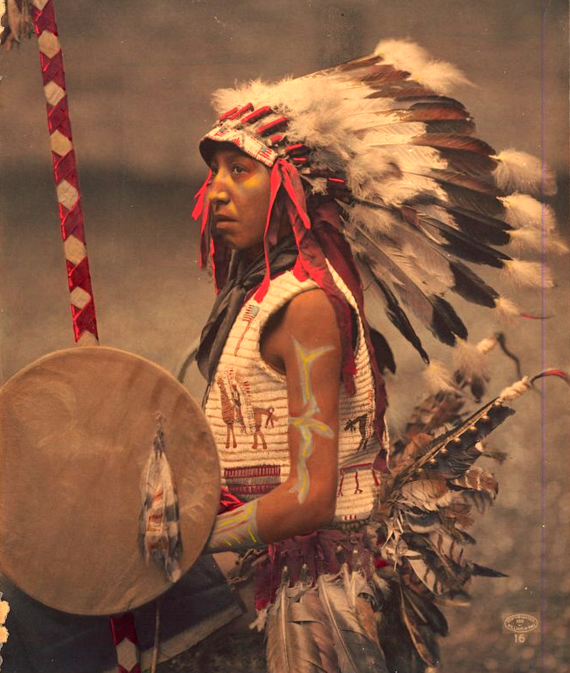 Чарльз Американский Конь (сын вождя Американский конь). Оглала лакота. 1901, фотограф Уильям Герман Рау