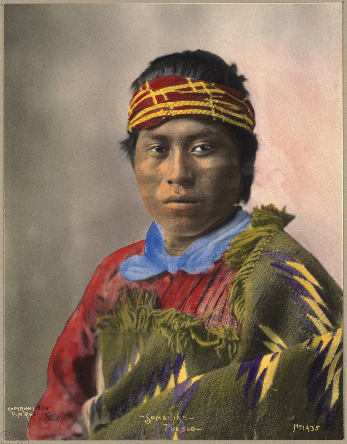 Подобный песне, индеец племени пуэбло, 1899, фотограф Ф. А. Райнхарт