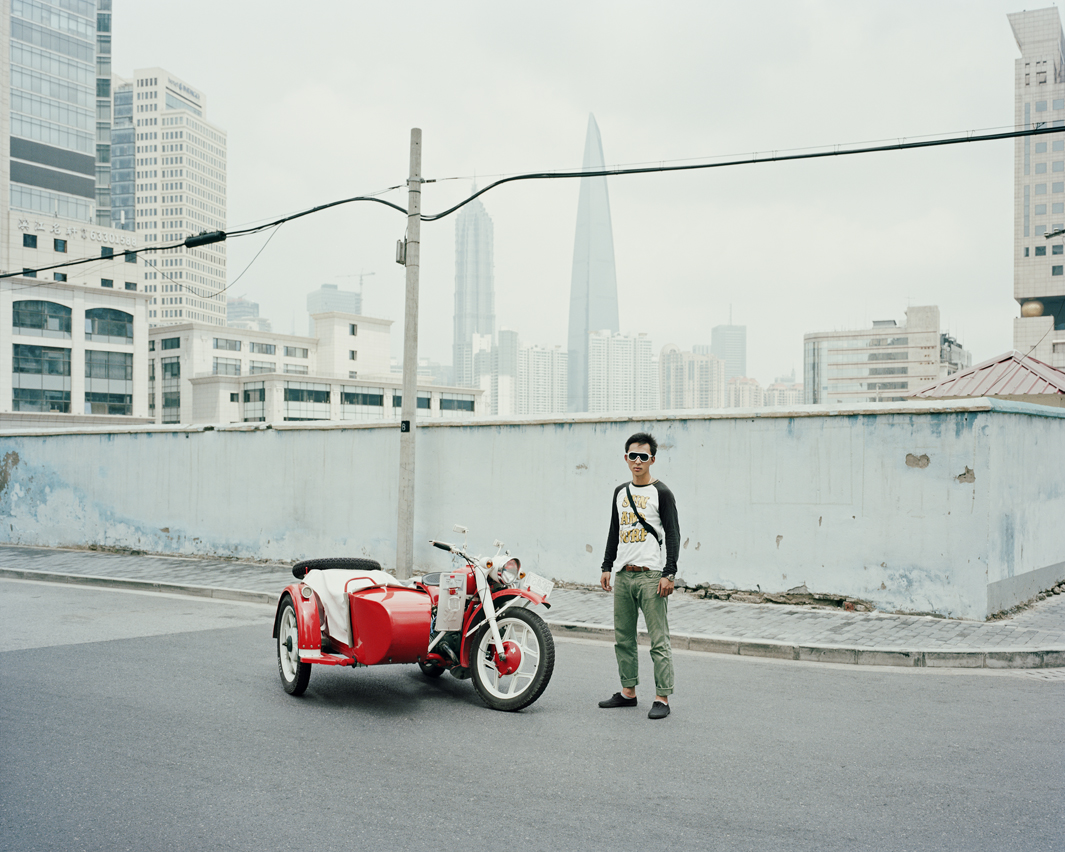 Байкеры Шанхая и их мотоциклы с колясками. Фотограф Орельен Шово - 7