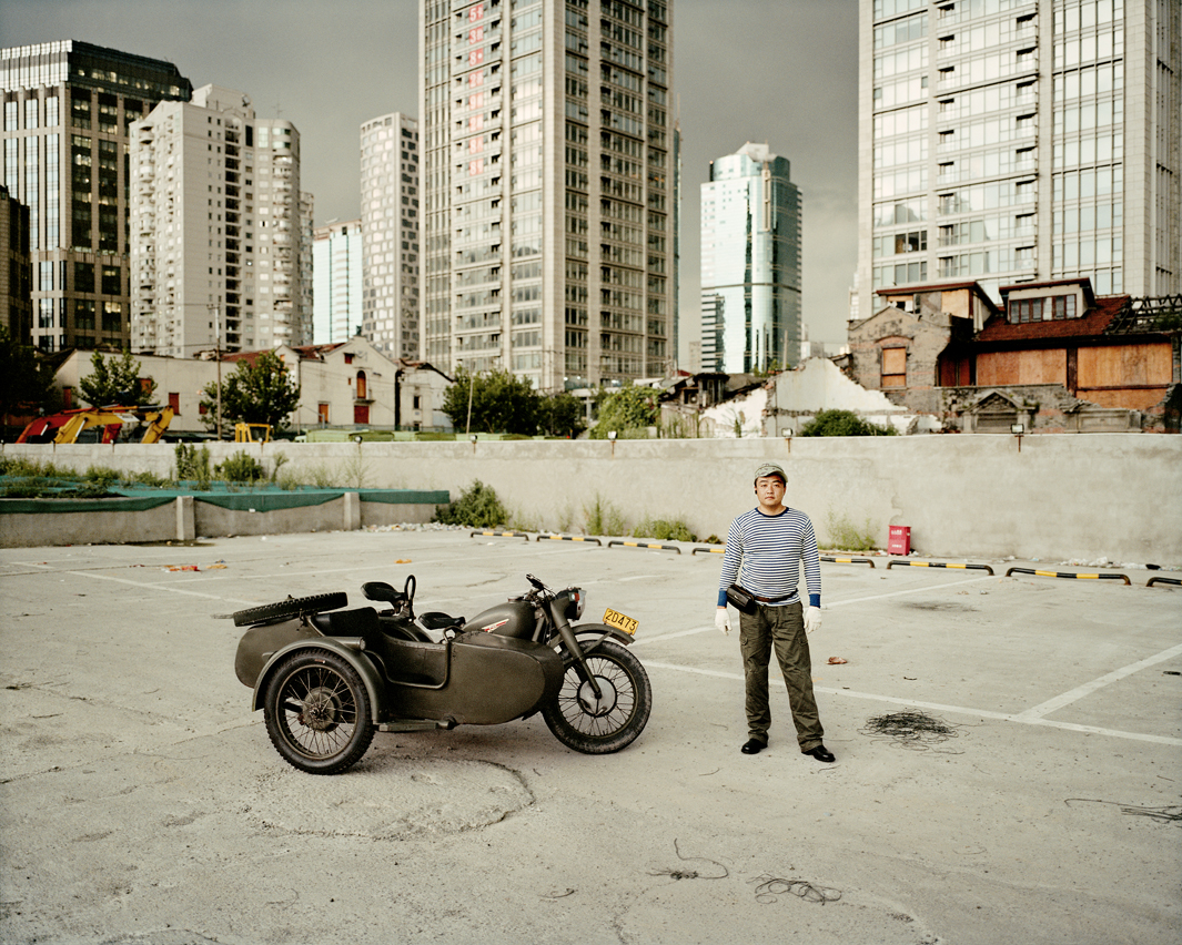Байкеры Шанхая и их мотоциклы с колясками. Фотограф Орельен Шово - 1