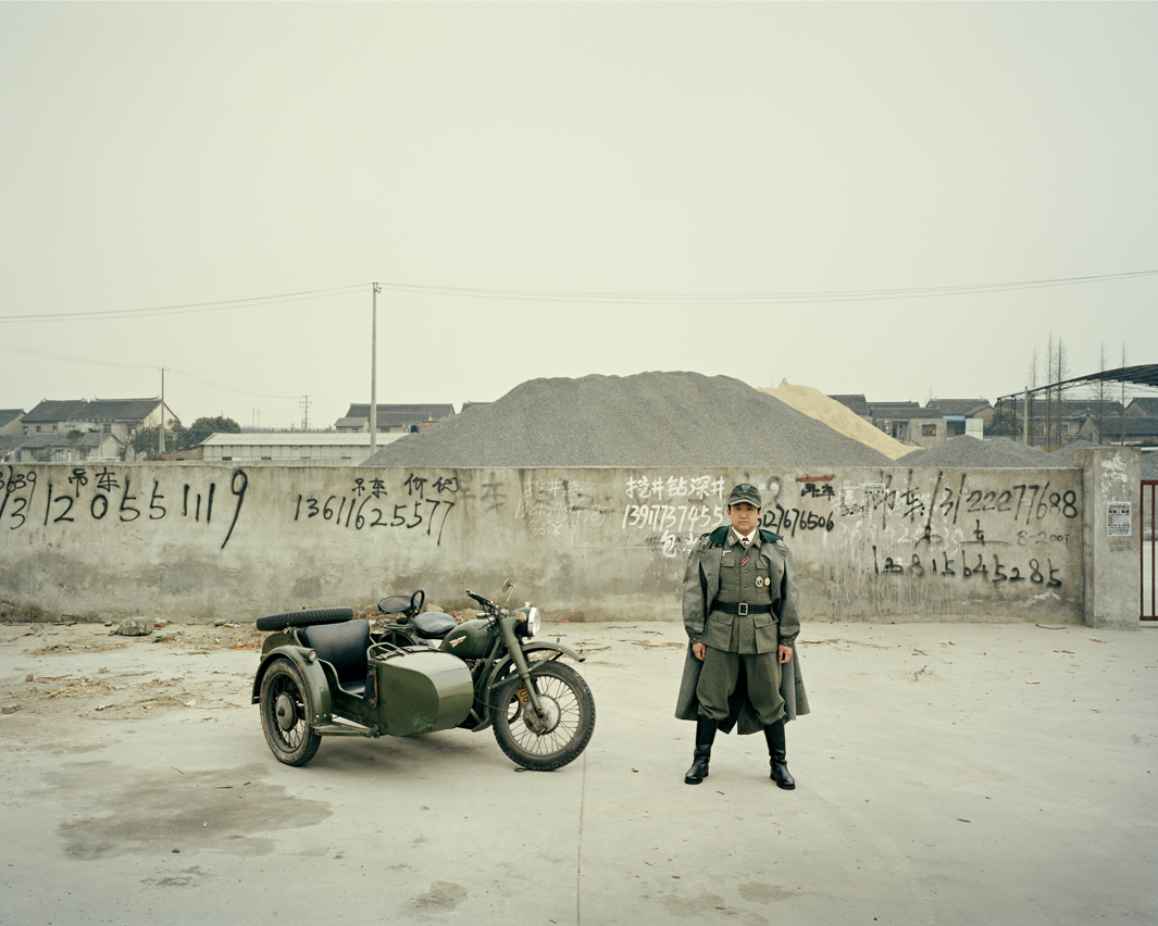 Байкеры Шанхая и их мотоциклы с колясками. Фотограф Орельен Шово - 6