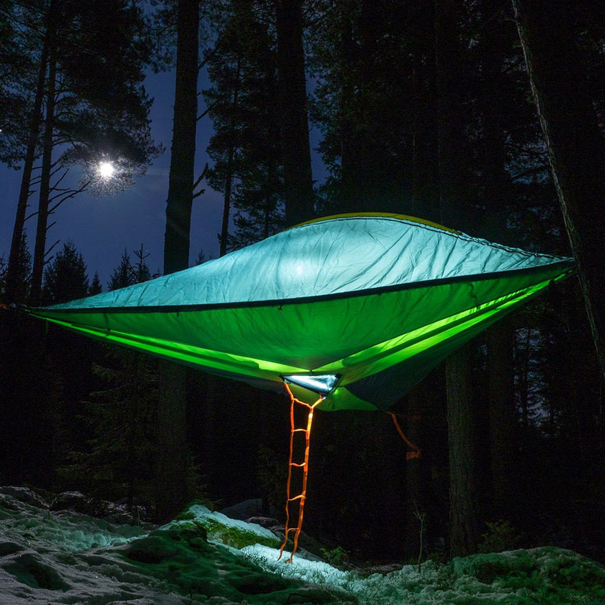 Новые модели подвесных палаток для отдыха среди деревьев-33