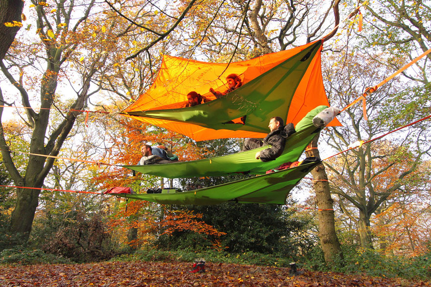 Новые модели подвесных палаток для отдыха среди деревьев-13