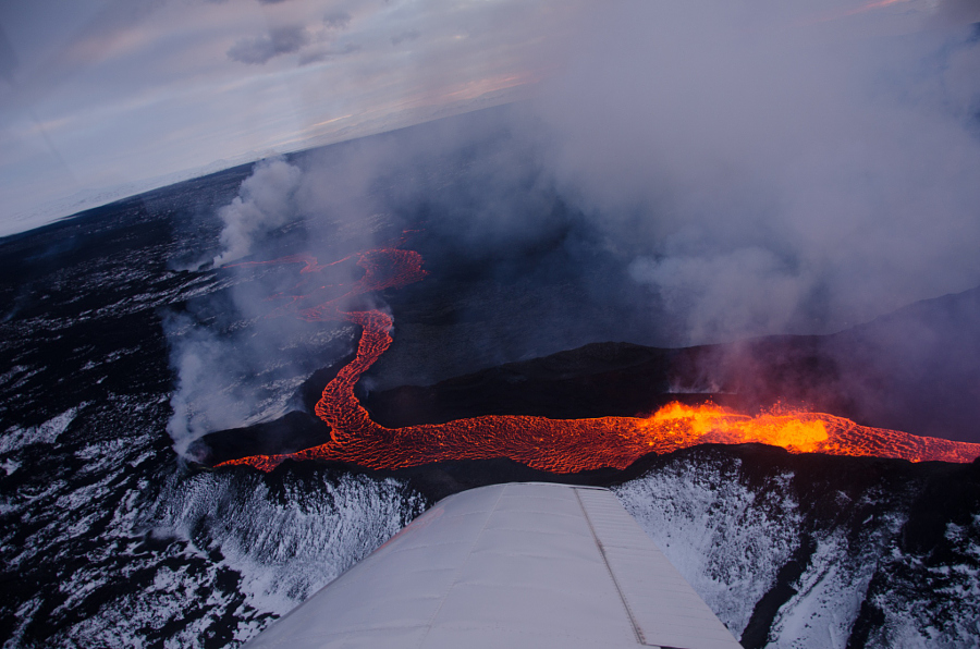 Аэрофотографии проснувшихся вулканов