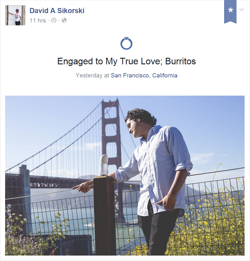 Этот парень устроил романтическую фотосессию со своей любовью – с буррито