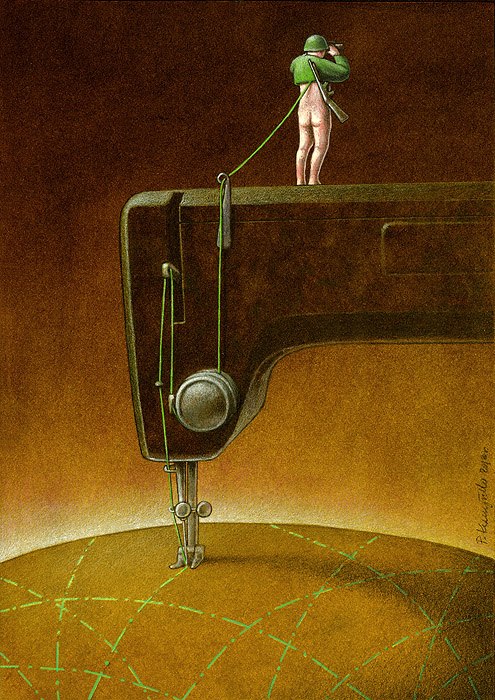 Тонкая сатира и глубокие мысли о реалиях нашего мира в иллюстрациях Павла Кучинского