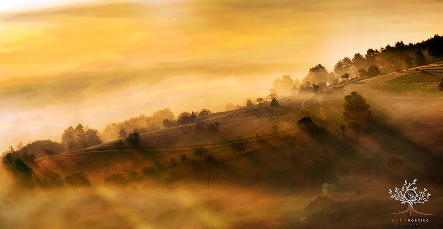 Раннее утро в трансильванских горах - потрясающие пейзажные фотографии
