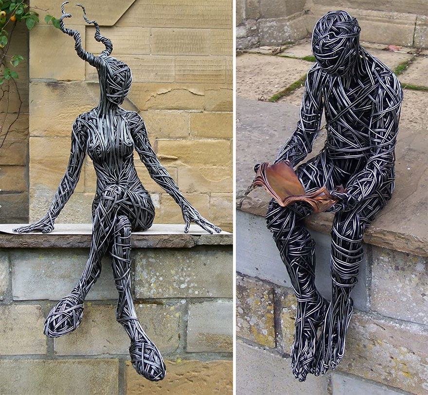 Потрясающие проволочные скульптуры от Ричарда Стейнторпа-7